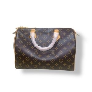 Louis Vuitton Brown Speedy Monogram Bag
